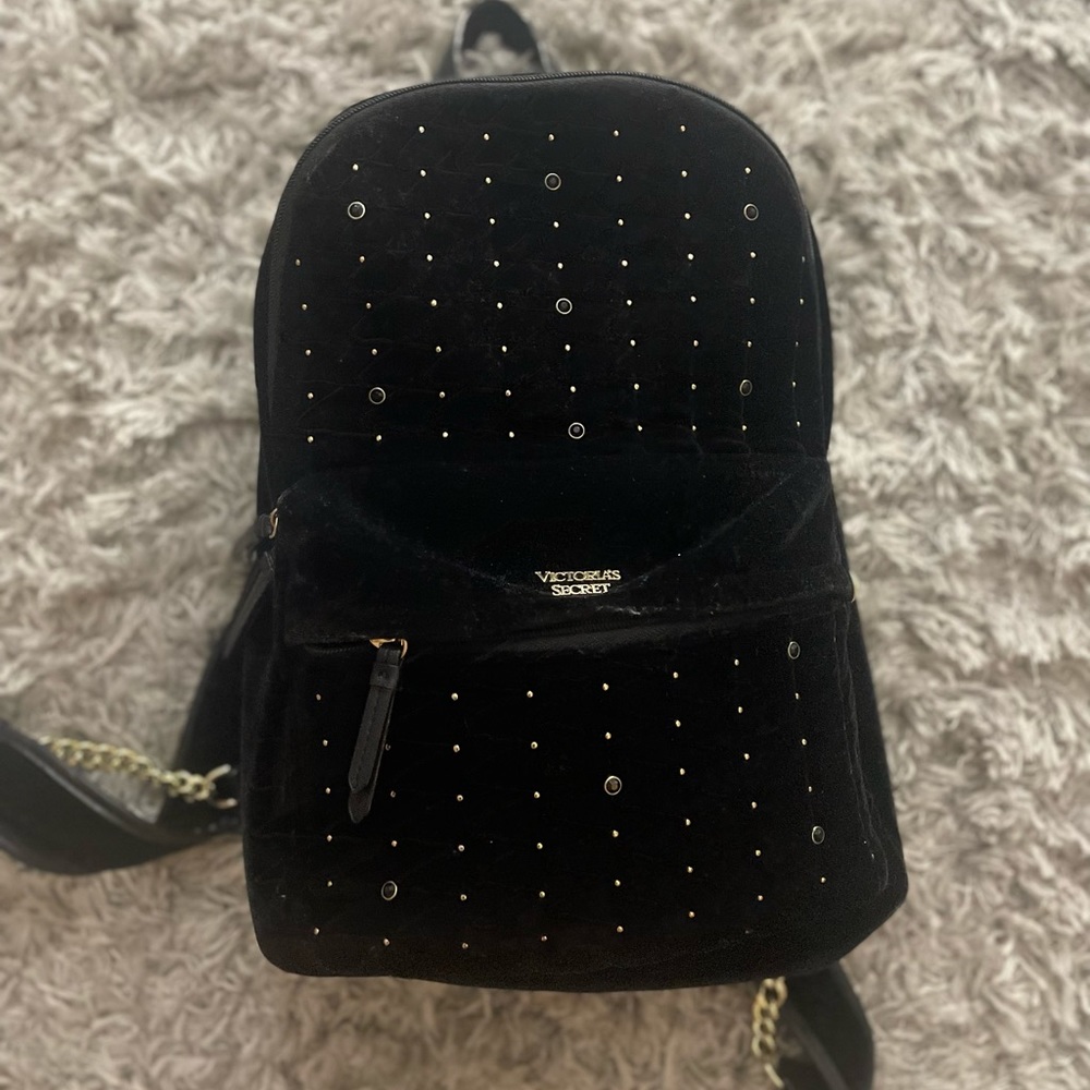 black victoria secret backpack
